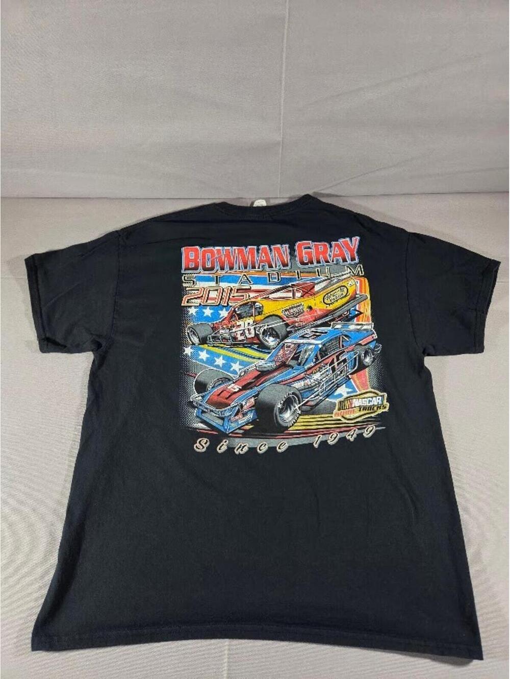 Bowman Gray Stadium 2015 NASCAR Home Tracks T Shirt Mens XL Black Racing Tee